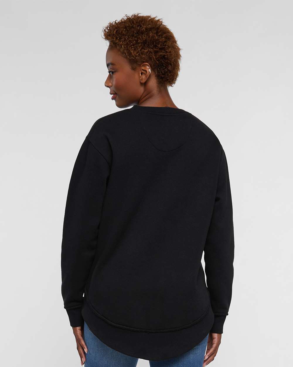 Sequin Volleyball Patch - Weekend Fleece Crewneck Sweatshirt
