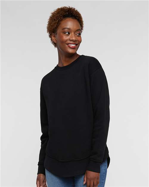 Sequin Volleyball Patch - Weekend Fleece Crewneck Sweatshirt
