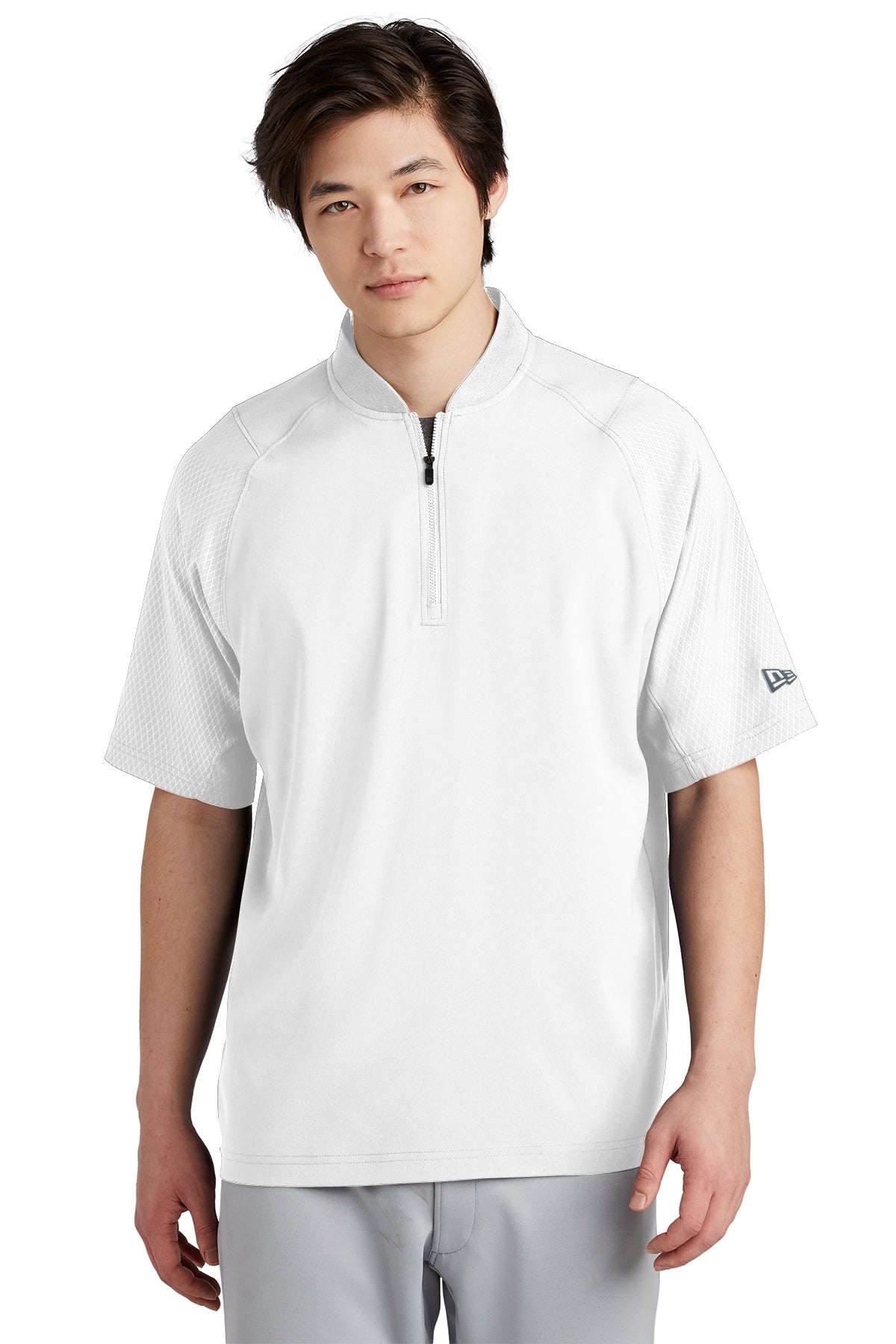 Adult - New Era Cage Short Sleeve 1/4-Zip Jacket - (Nebraska Gold)