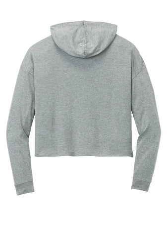 Ladies - Tri® Midi Long Sleeve Hooded Tee (Nebraska Gold)