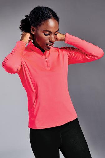 Ladies & Mens- Stretch 1/4-Zip Pullover (Heart of Ankeny)
