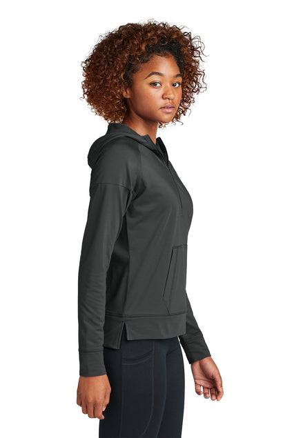 Adult & Ladies - Sport-Tek Stretch 1/2-Zip Hoodie (Fusion Elite)