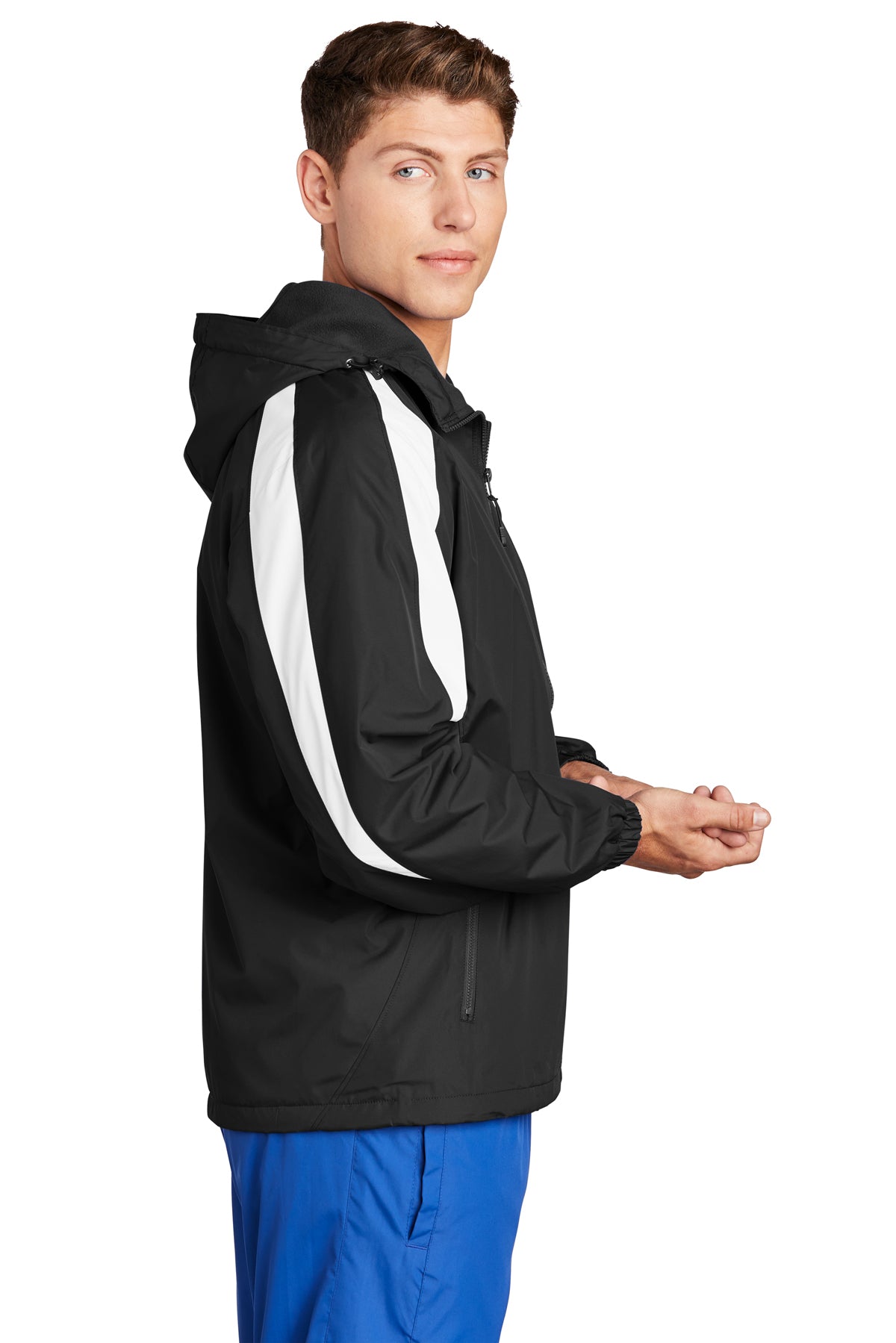 Adult & Youth - Fleece Lined Colorblock Jacket - (Centennial Jaguar Soccer)