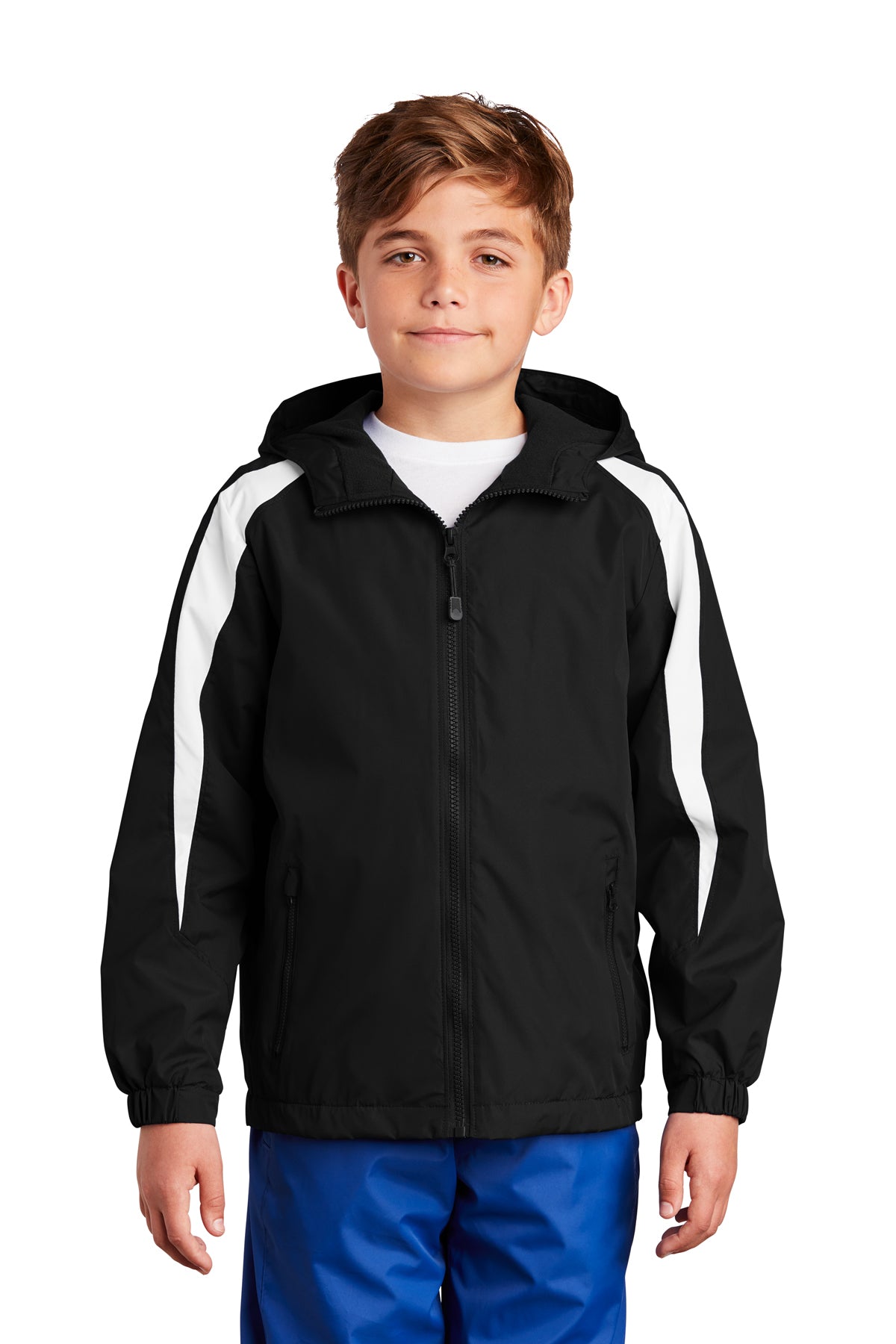 Adult & Youth - Fleece Lined Colorblock Jacket - (Centennial Jaguar Soccer)
