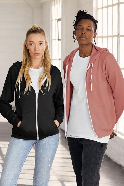 Bella+Canvas - Fleece Full Zip Hoodie (Heart of Ankeny)
