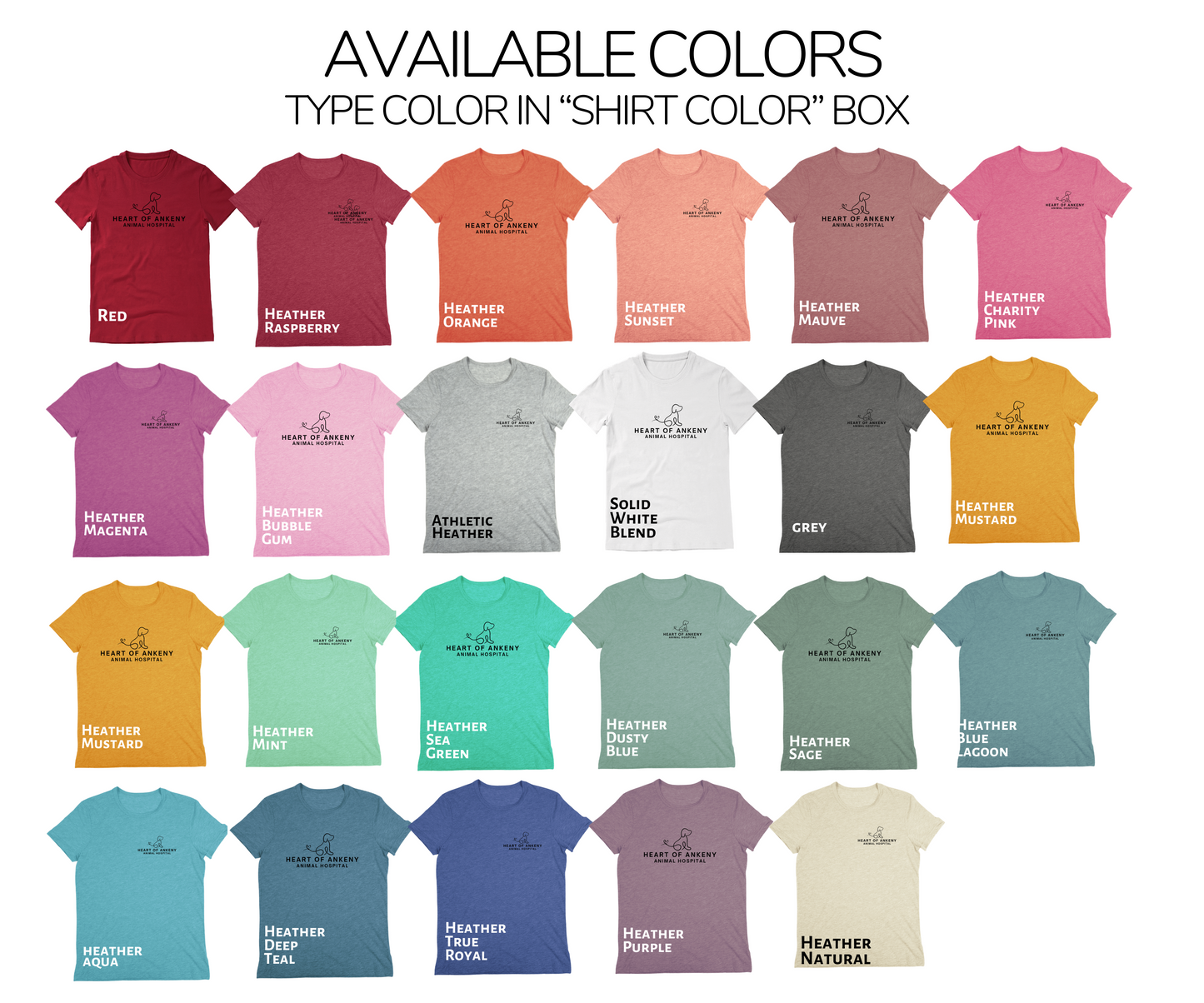 Unisex Cotton/Poly Tee (Heart of Ankeny)