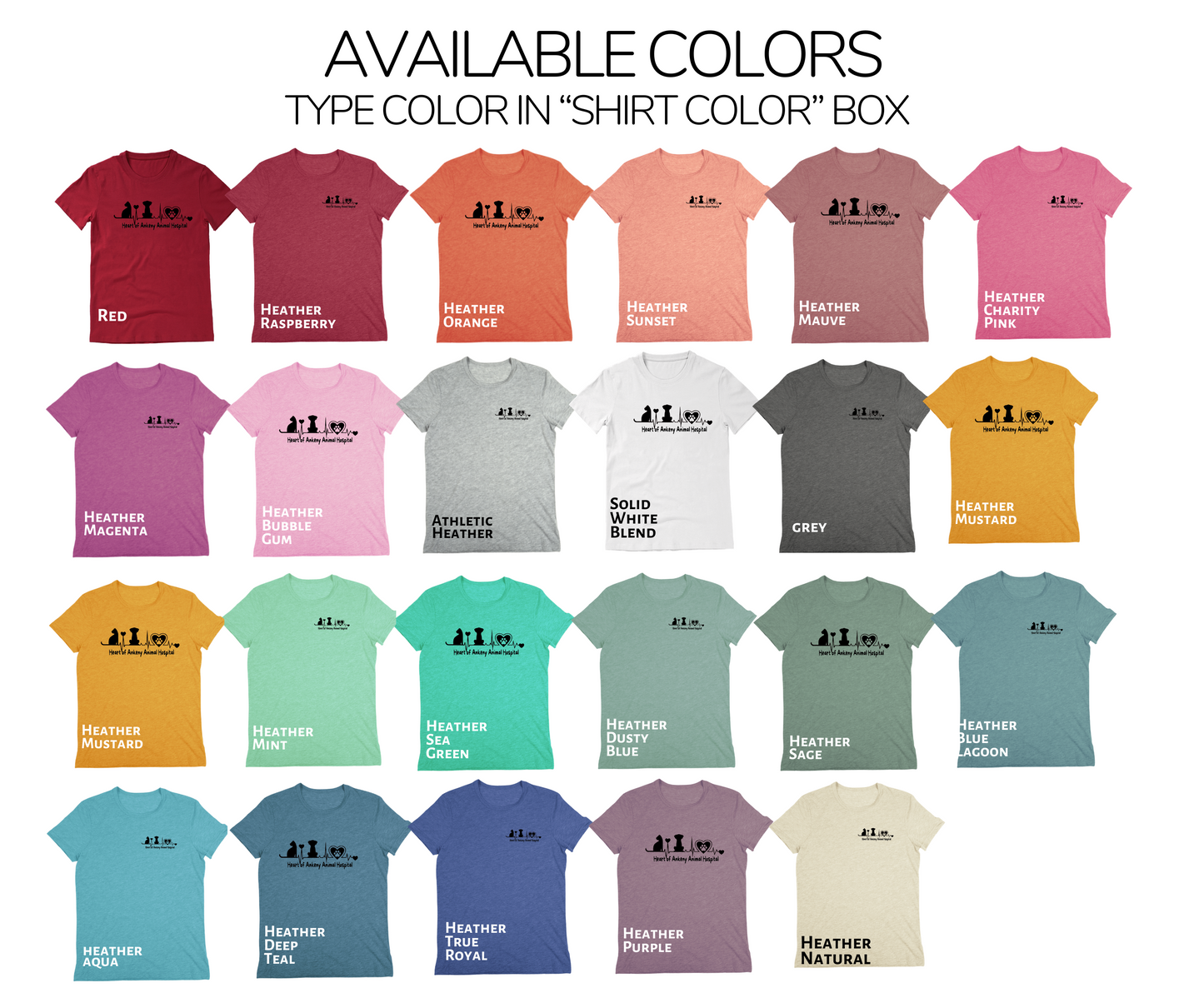 Unisex Cotton/Poly Tee (Heart of Ankeny)