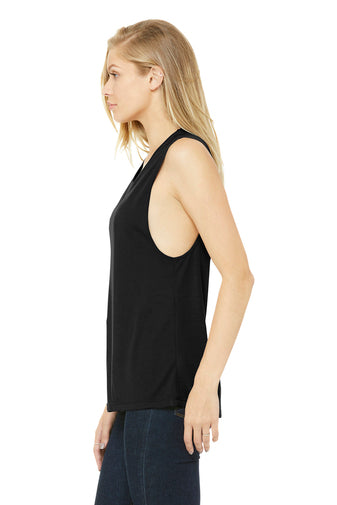 Ladies - Bella + Canvas Flowy Muscle Tank (Ankeny Generals Baseball)