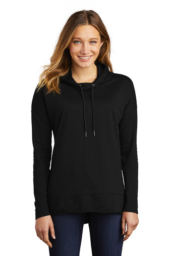 Ladies - Featherweight French Terry Hooded Tee (Nebraska Gold)