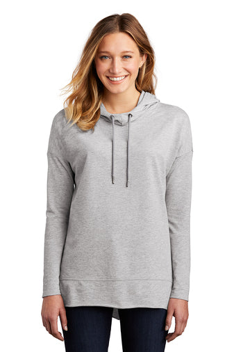 Ladies - Featherweight French Terry Hooded Tee (Nebraska Gold)