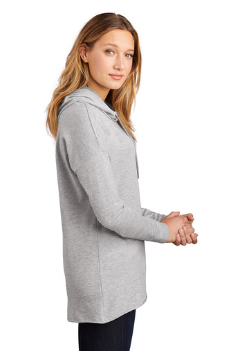 Ladies - Featherweight French Terry Hooded Tee (Nebraska Gold)