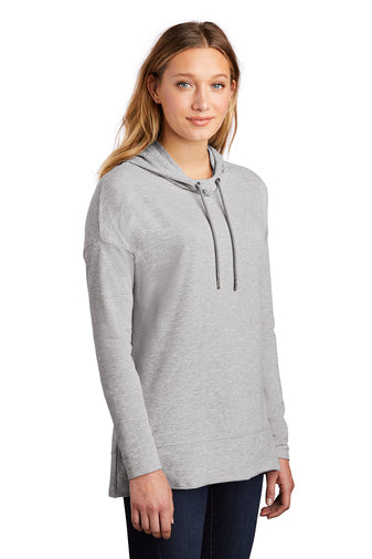 Ladies - Featherweight French Terry Hooded Tee (Nebraska Gold)