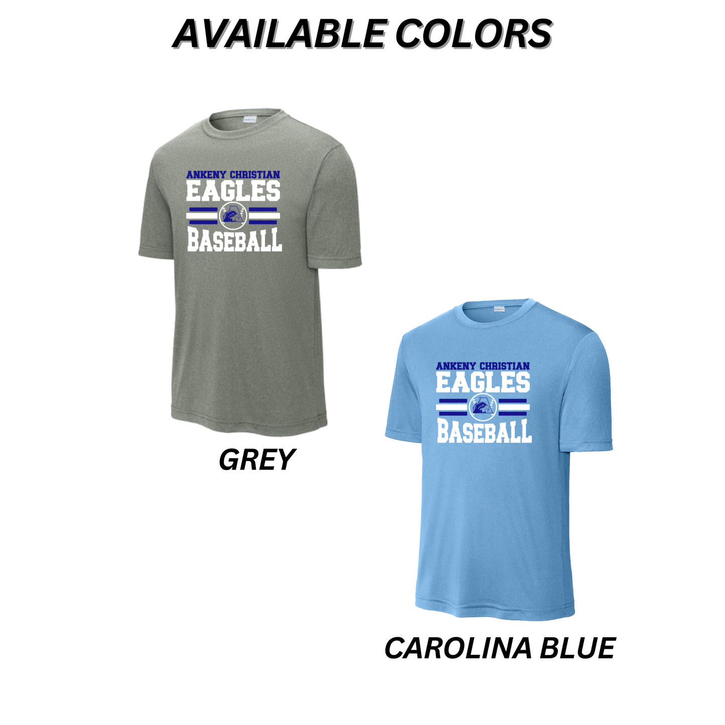 Adult, Ladies & Youth - Sport Tek Polyester Tee (ACA Baseball)