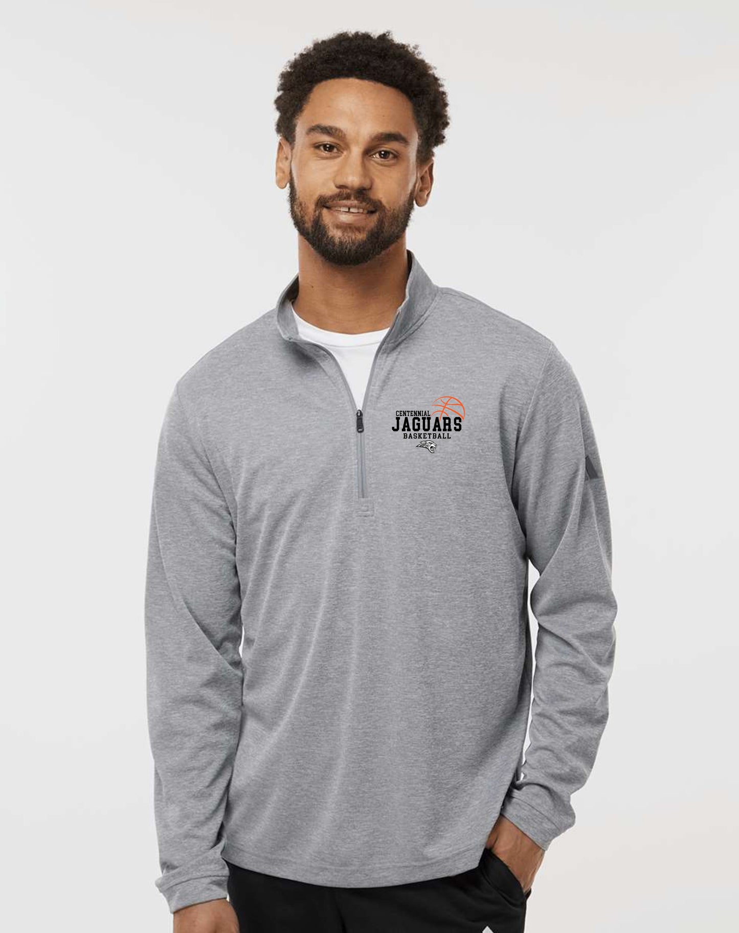 Adult - Adidas Lightweight 1/4 Zip - (Centennial Jaguars Basketball)