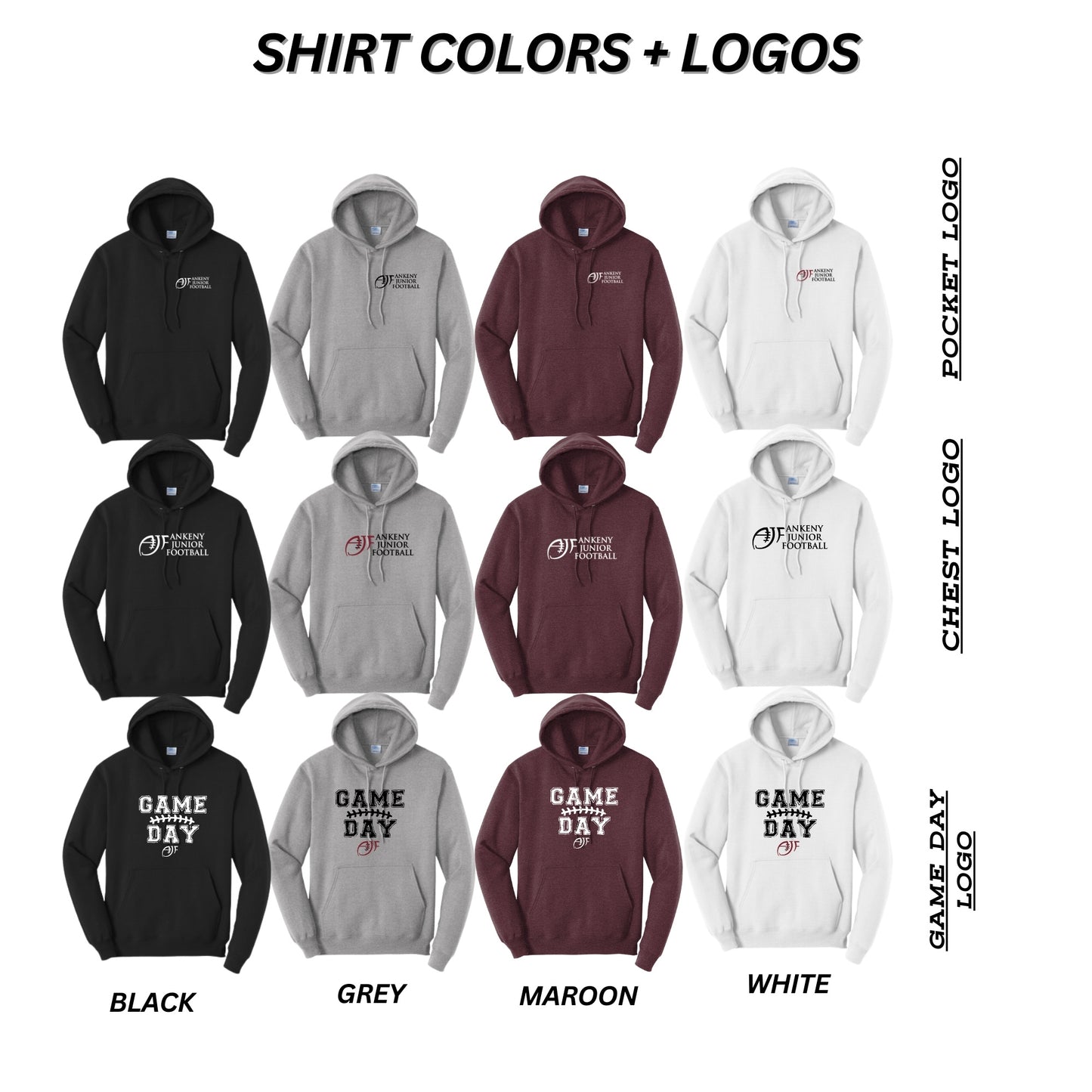 Adult, Ladies & Youth - Unisex Fleece Hoodie - (AJF)
