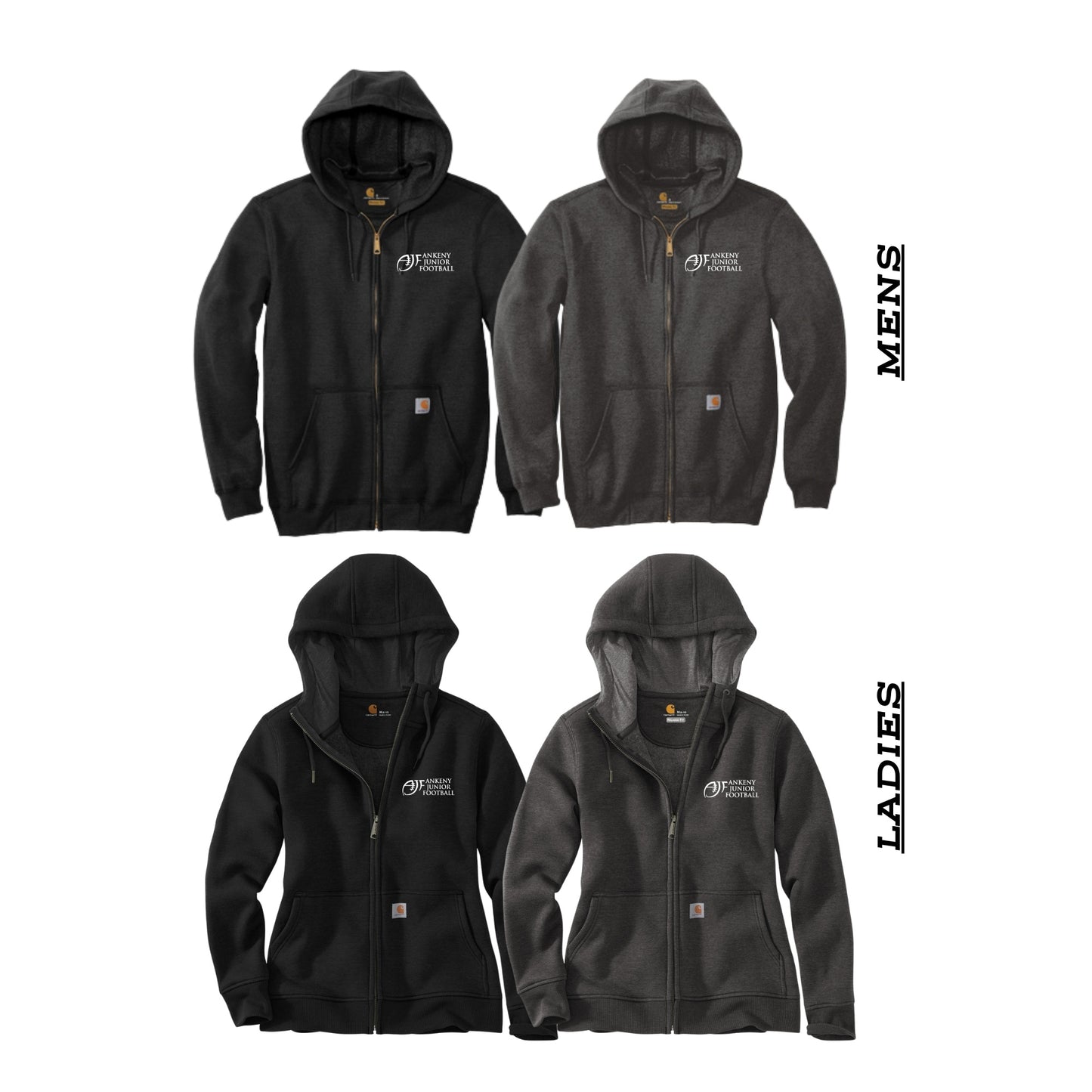 Adult & Ladies- Carhartt Full Zip Sweatshirt - (AJF)