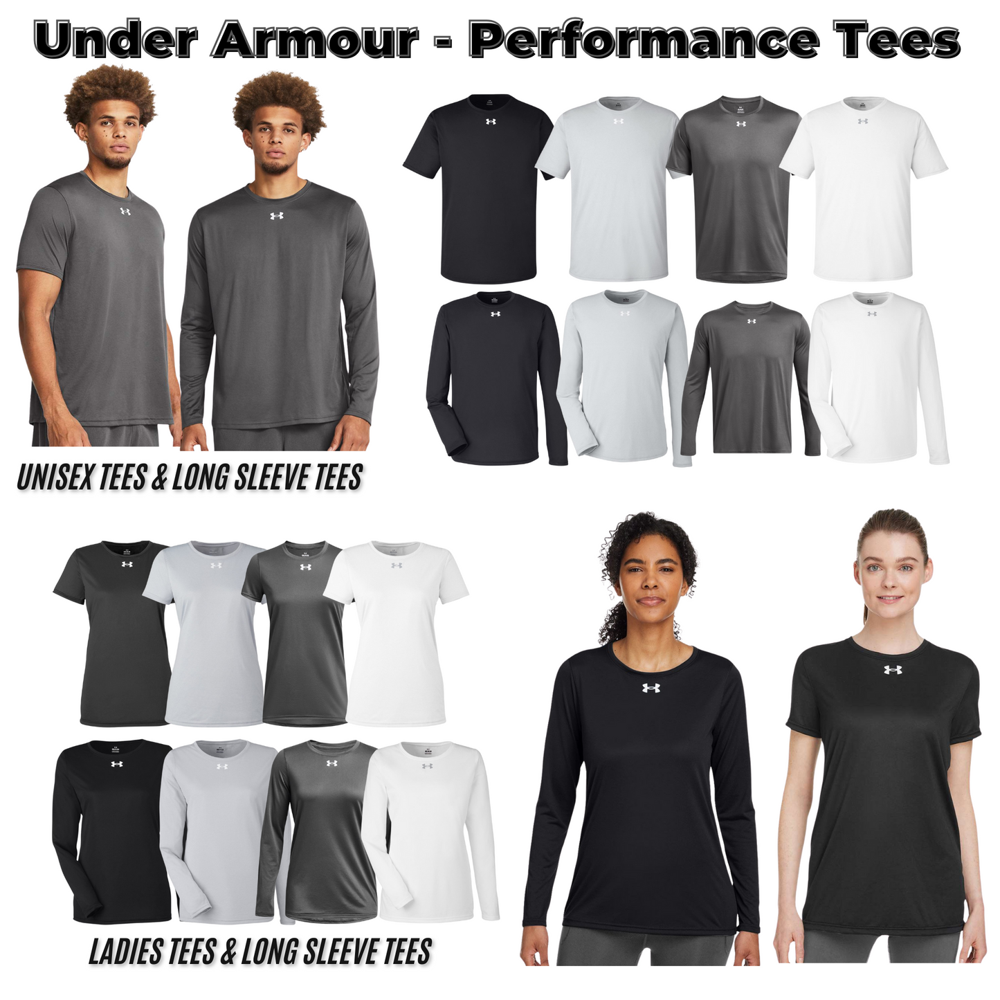 Adult & Ladies - Under Armour Performance Tees (AJF)