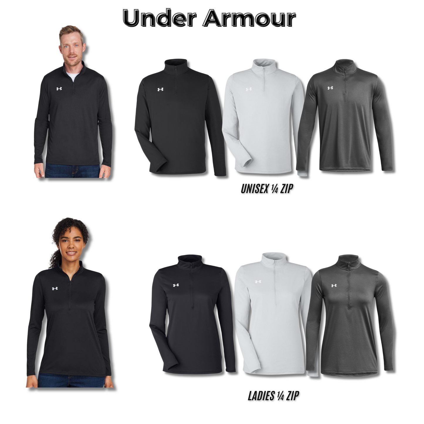 Adult & Ladies - Under Armour Performance 1/2 Zip (Centennial Jaguar Football)