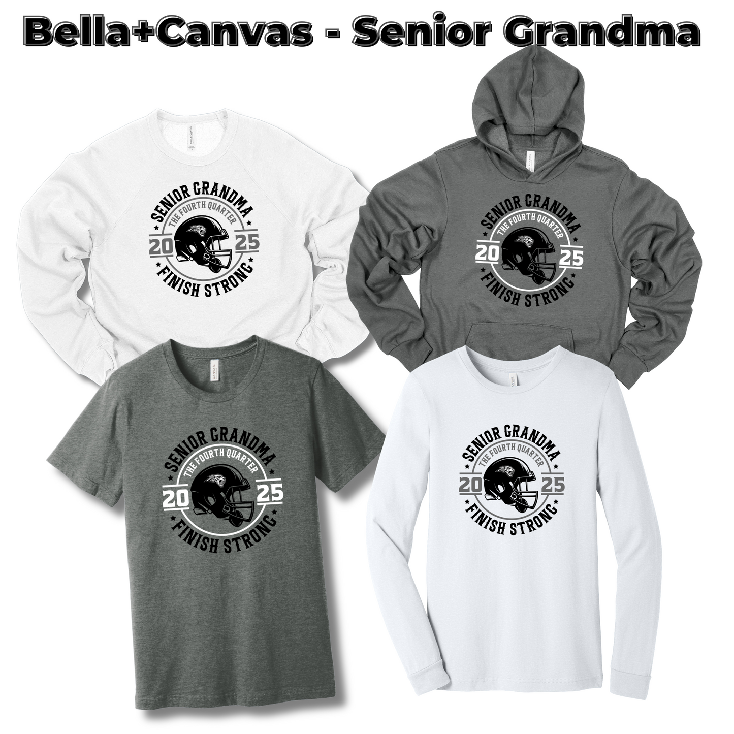 Senior Grandma - Bella + Canvas Apparel - (Centennial Jaguar Football)