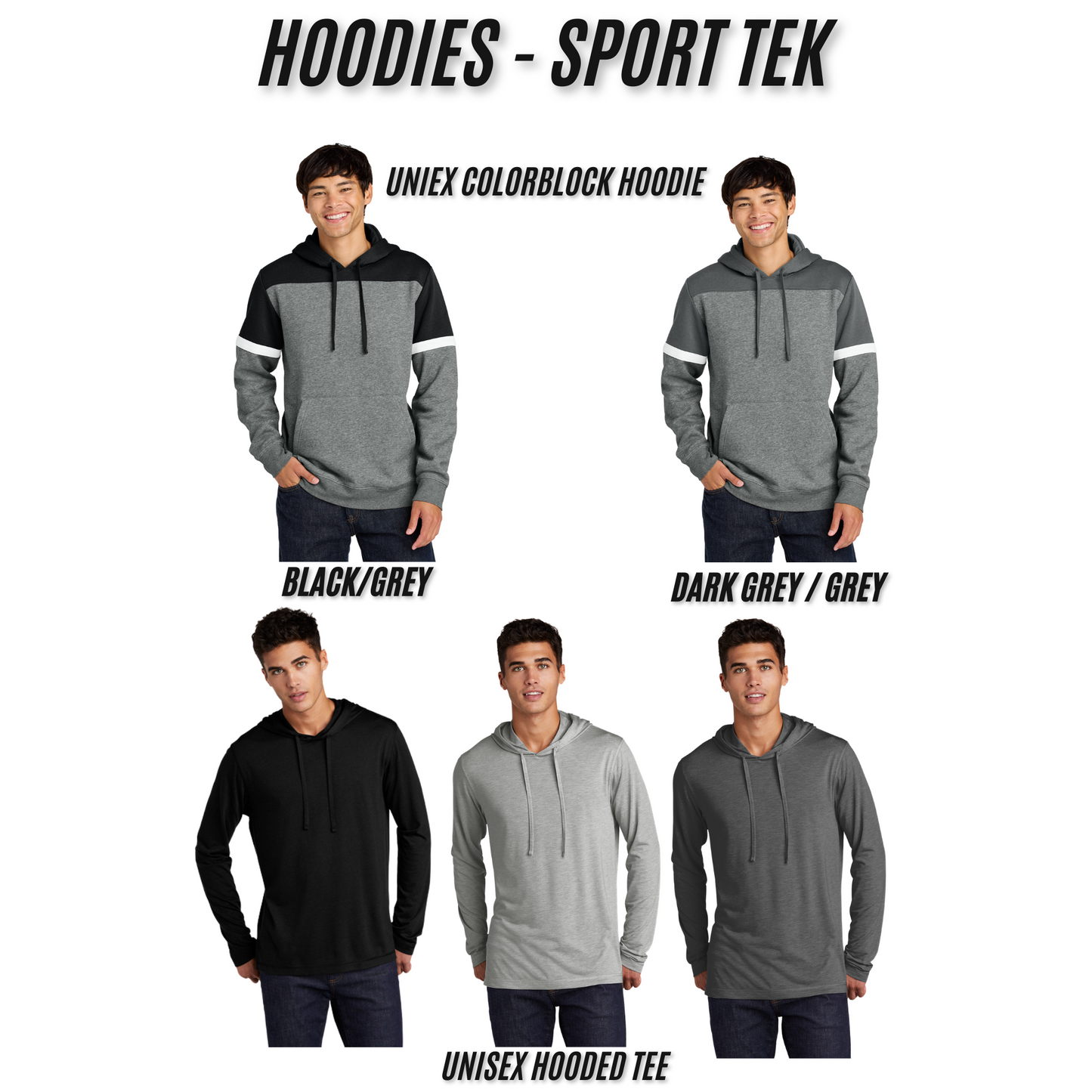Adult - Sport Tek Colorblock Hoodie & Hooded Tee (Centennial Jaguar Football)