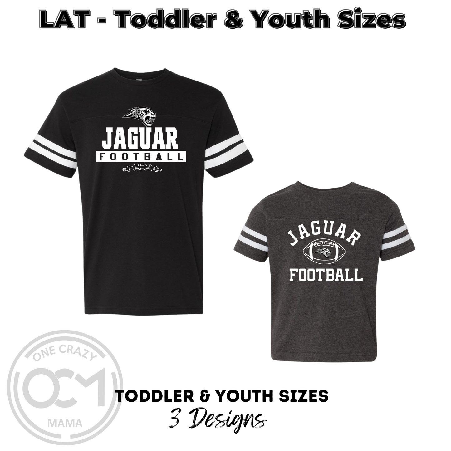 Toddler & Youth - Football Jersey Tees (Centennial Jaguar Football)
