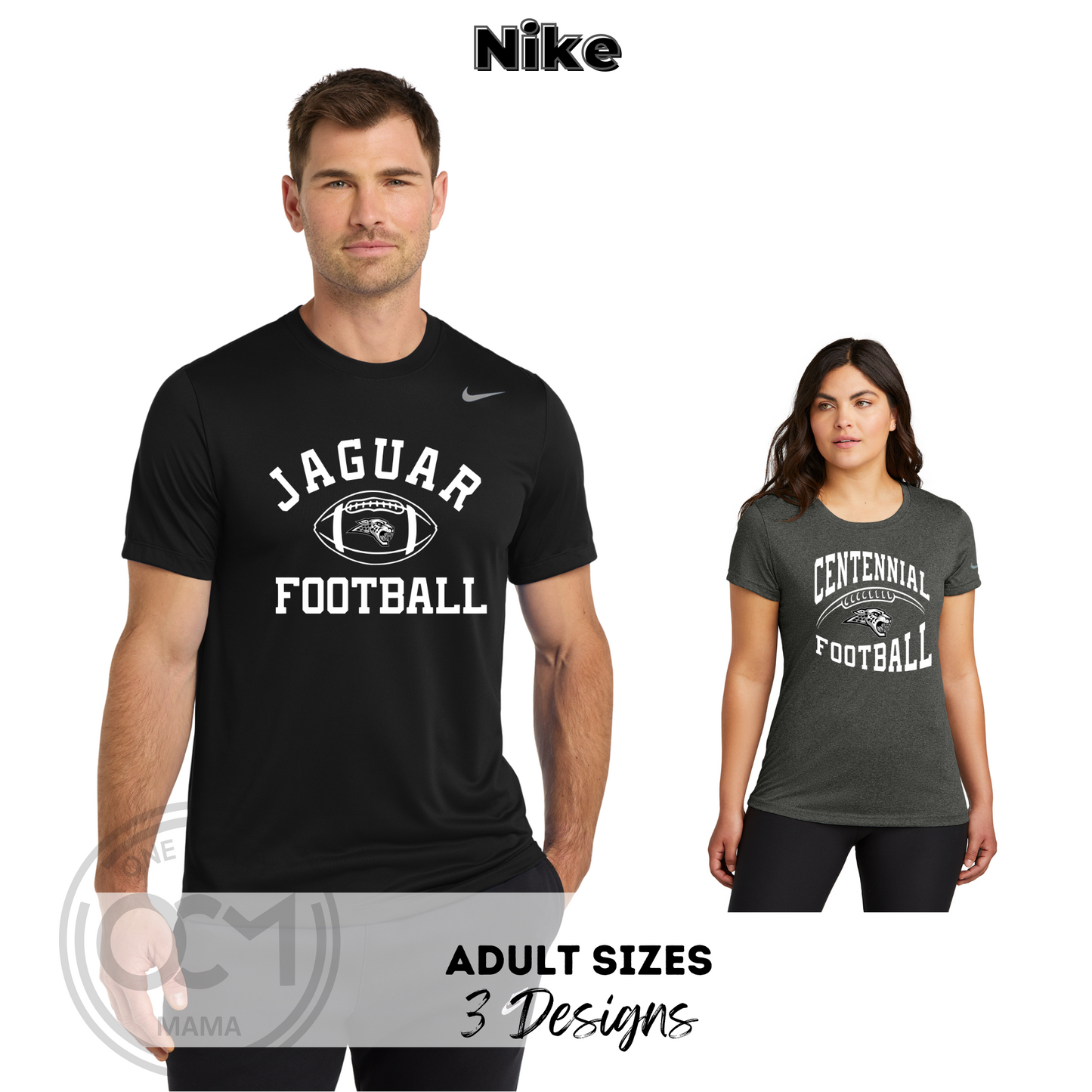 Adult & Ladies - Nike Performance Tees (Centennial Jaguar Football)