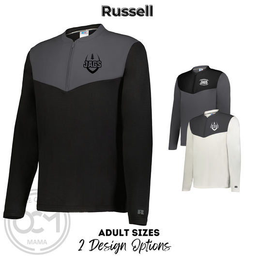 Adult - Russell Sideline 1/4 Zip (Centennial Jaguar Football)