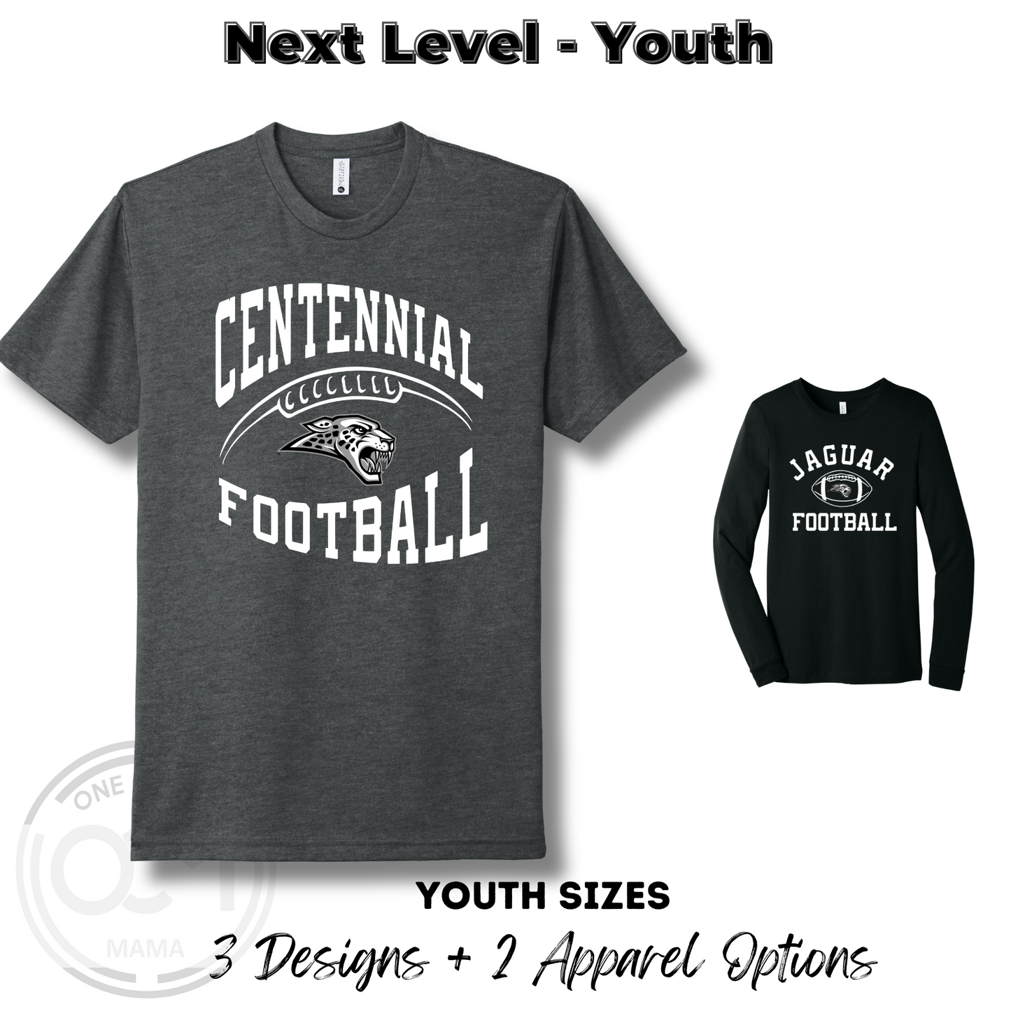 Youth - Next Level Tees (Centennial Jaguar Football)