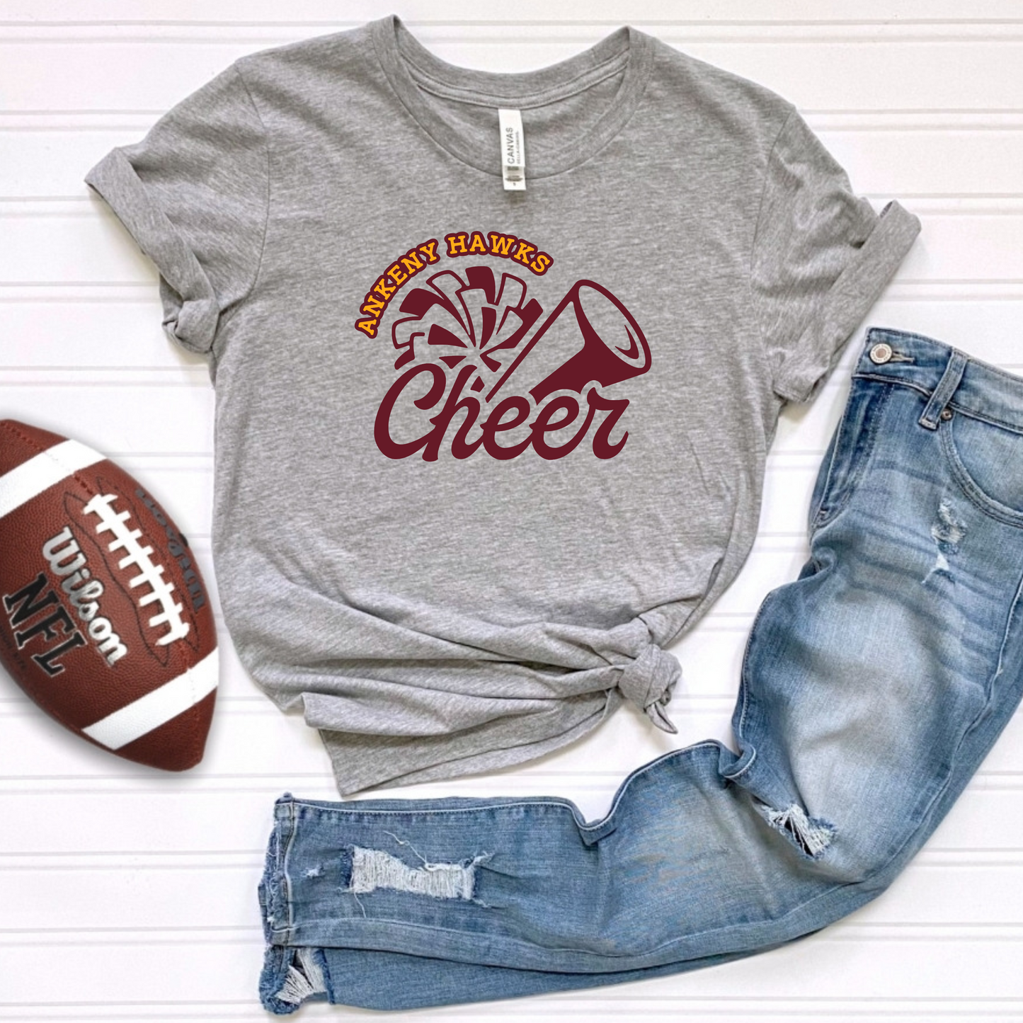Senior Mom Hawk Cheer (5 Apparel Choices) -U Pick Name