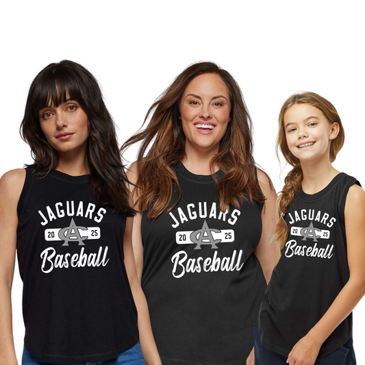 Ladies, Girls & Plus - Relaxed Jersey Tank (Centennial Jaguar Baseball)