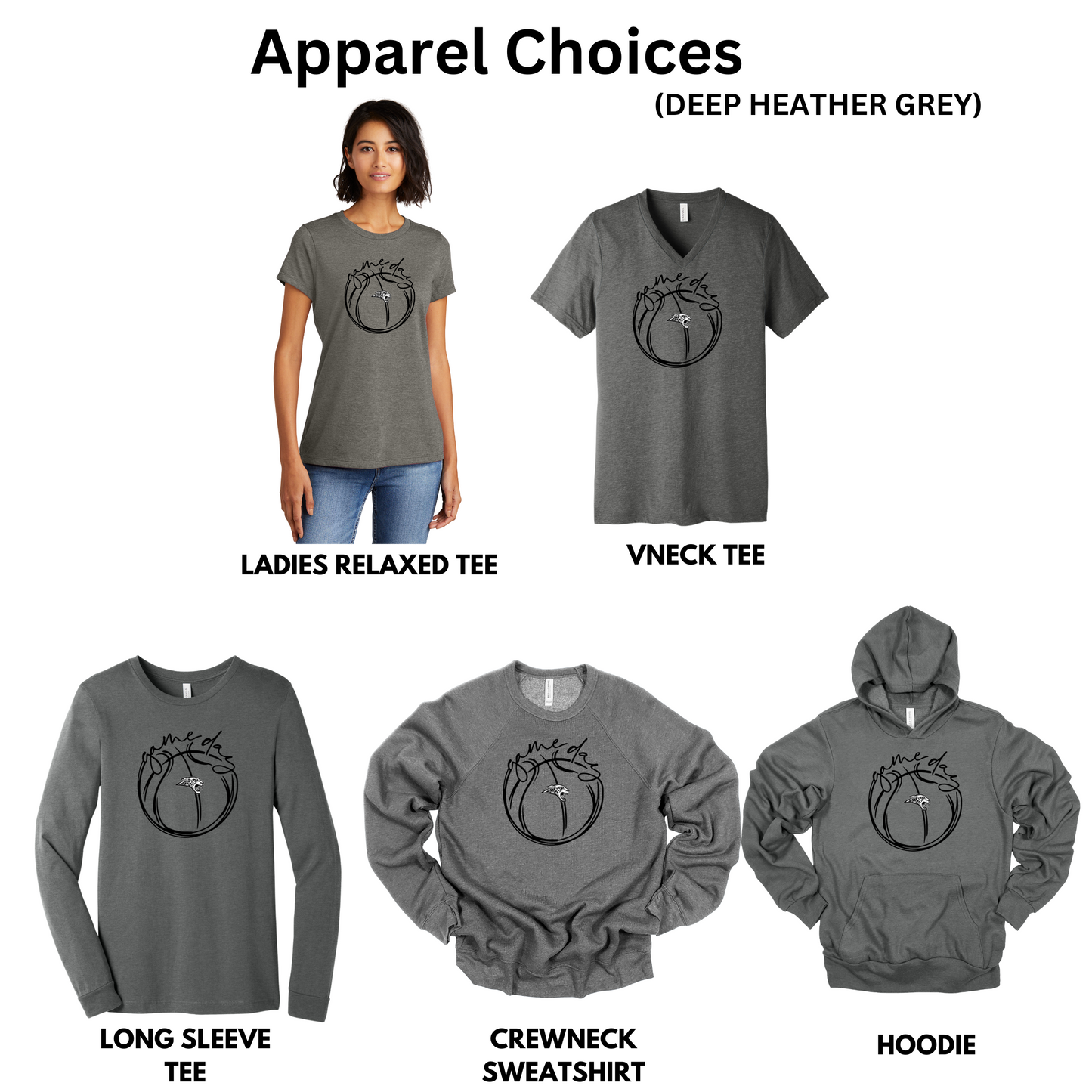 Adult - (5 Bella Apparel Options) - (Centennial Jaguar Basketball Collection)