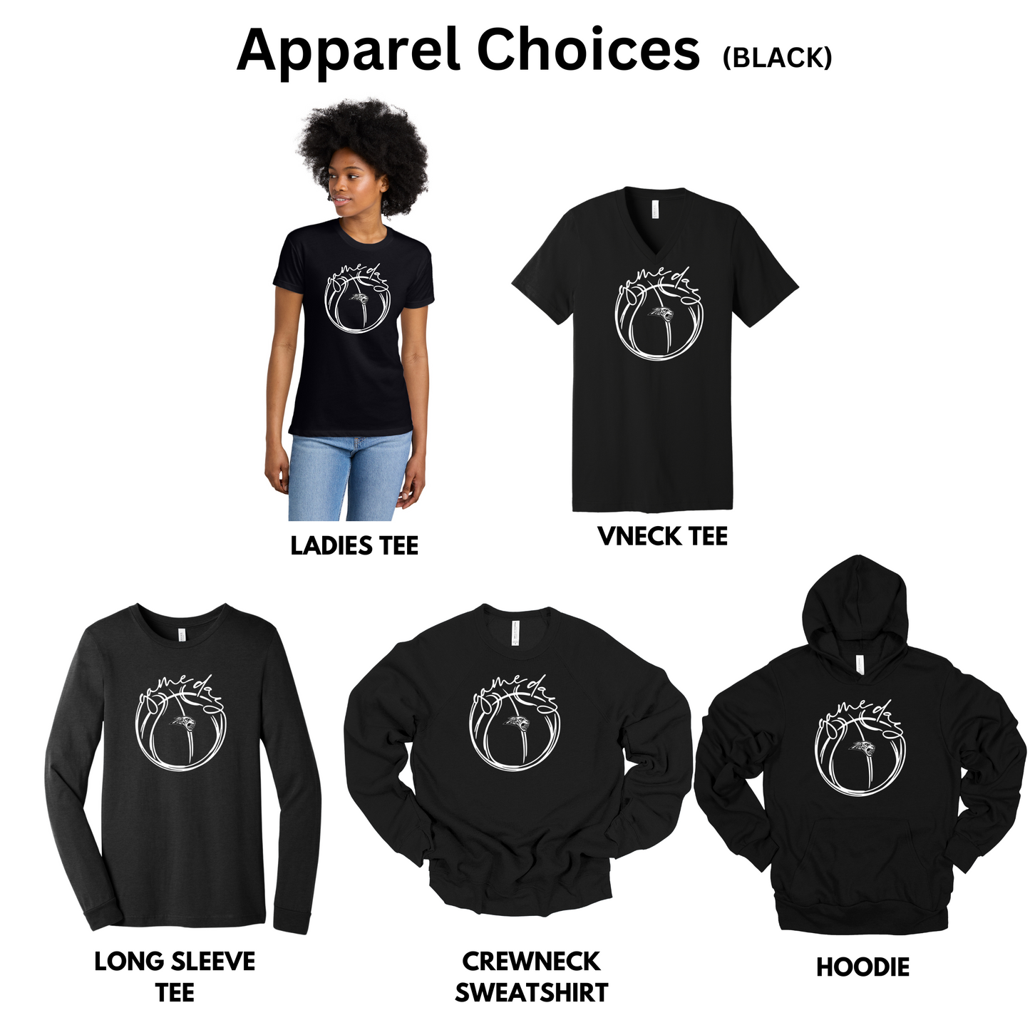 Adult - (5 Bella Apparel Options) - (Centennial Jaguar Basketball Collection)