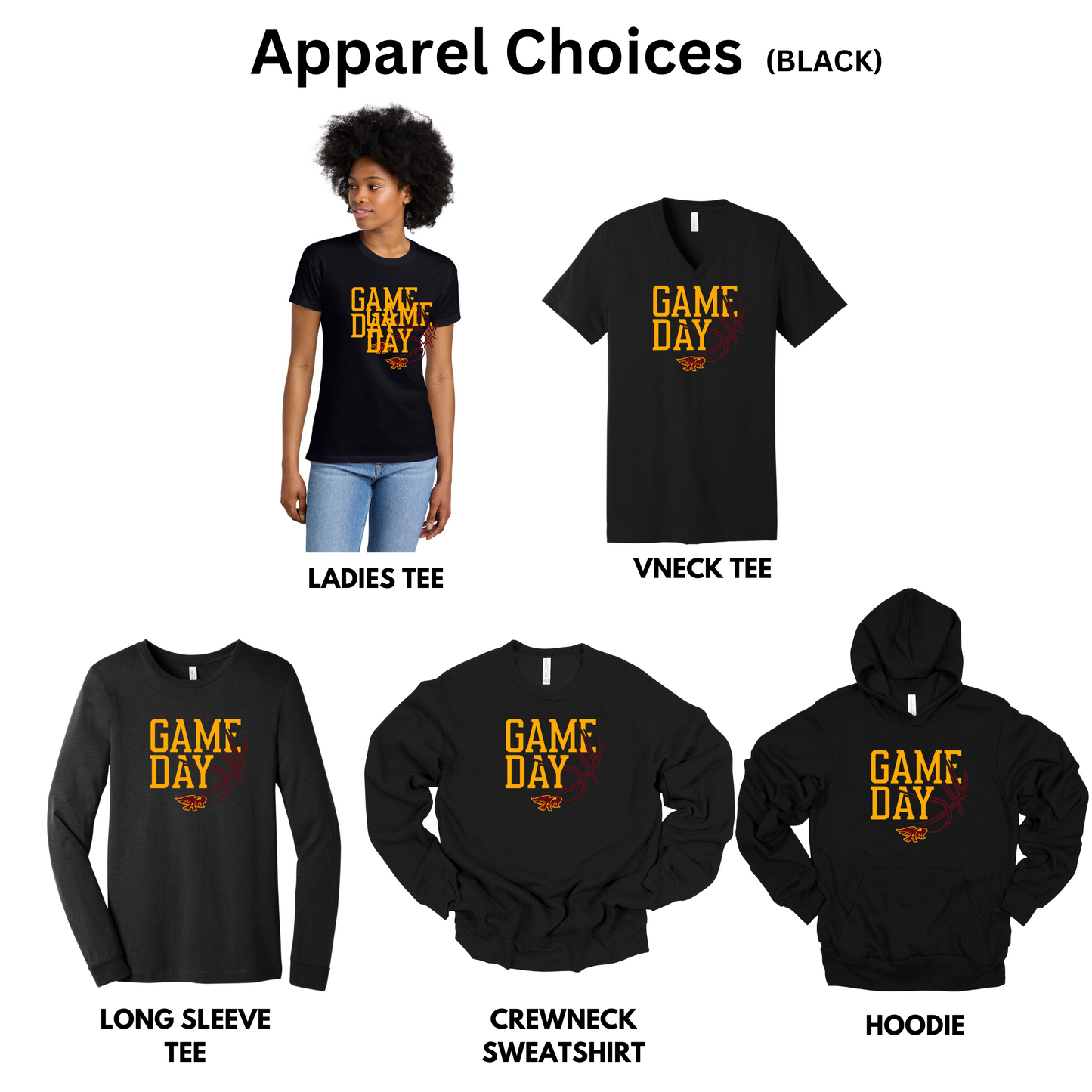 Adult - (5 Bella Apparel Options) - (Ankeny Hawks Basketball Collection)
