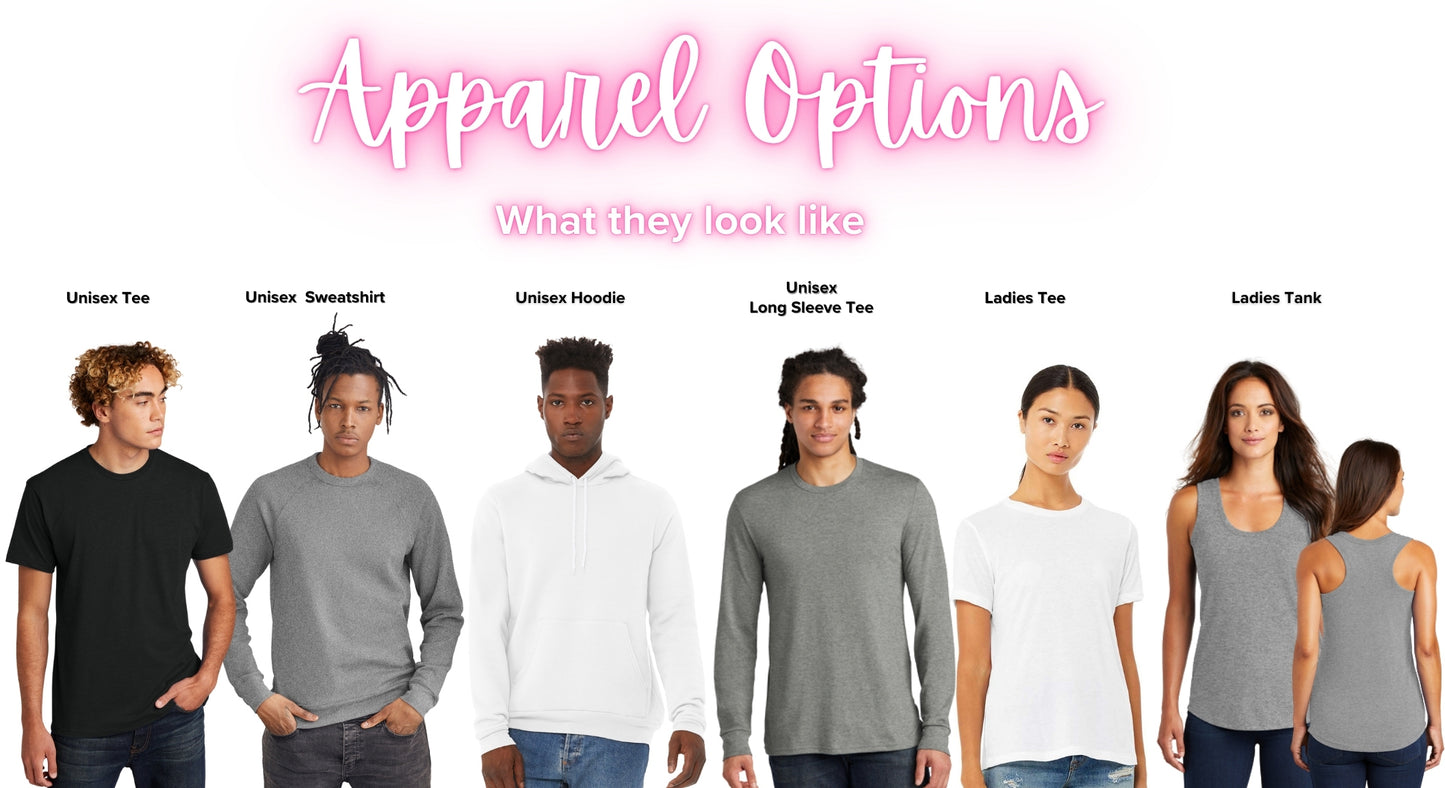 Adult - 6 Apparel Options - (Ankeny Hawks Cheer)