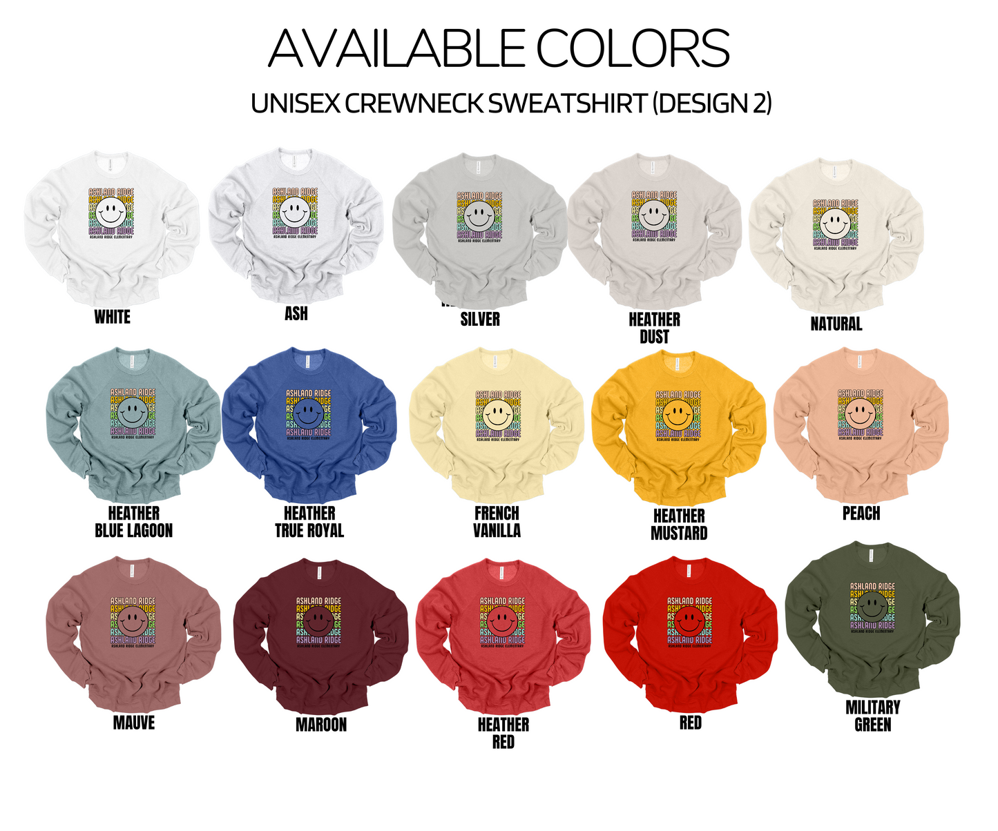 Bella+Canvas - Unisex Crewneck Sweatshirt - (Ashland Ridge)