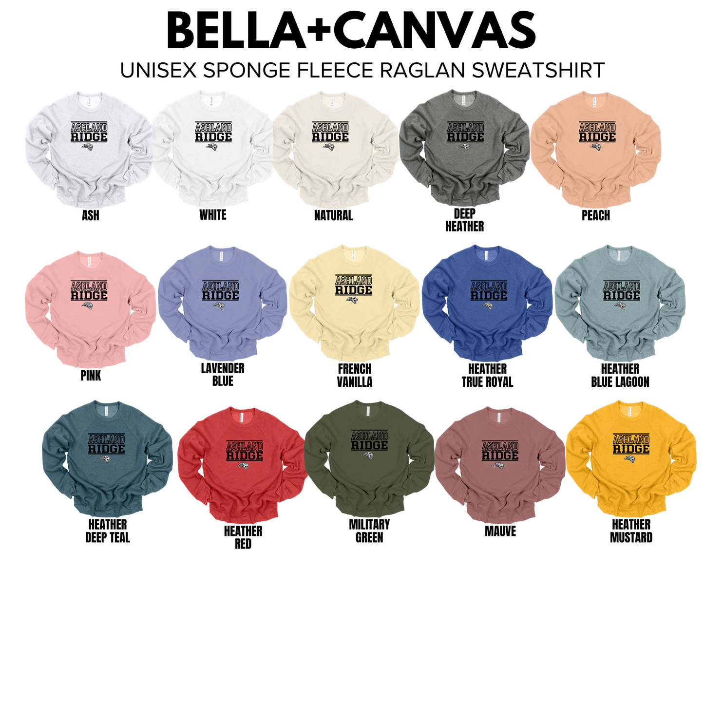 Bella+Canvas - Unsiex Crewneck Sweatshirt (Ashland Ridge)