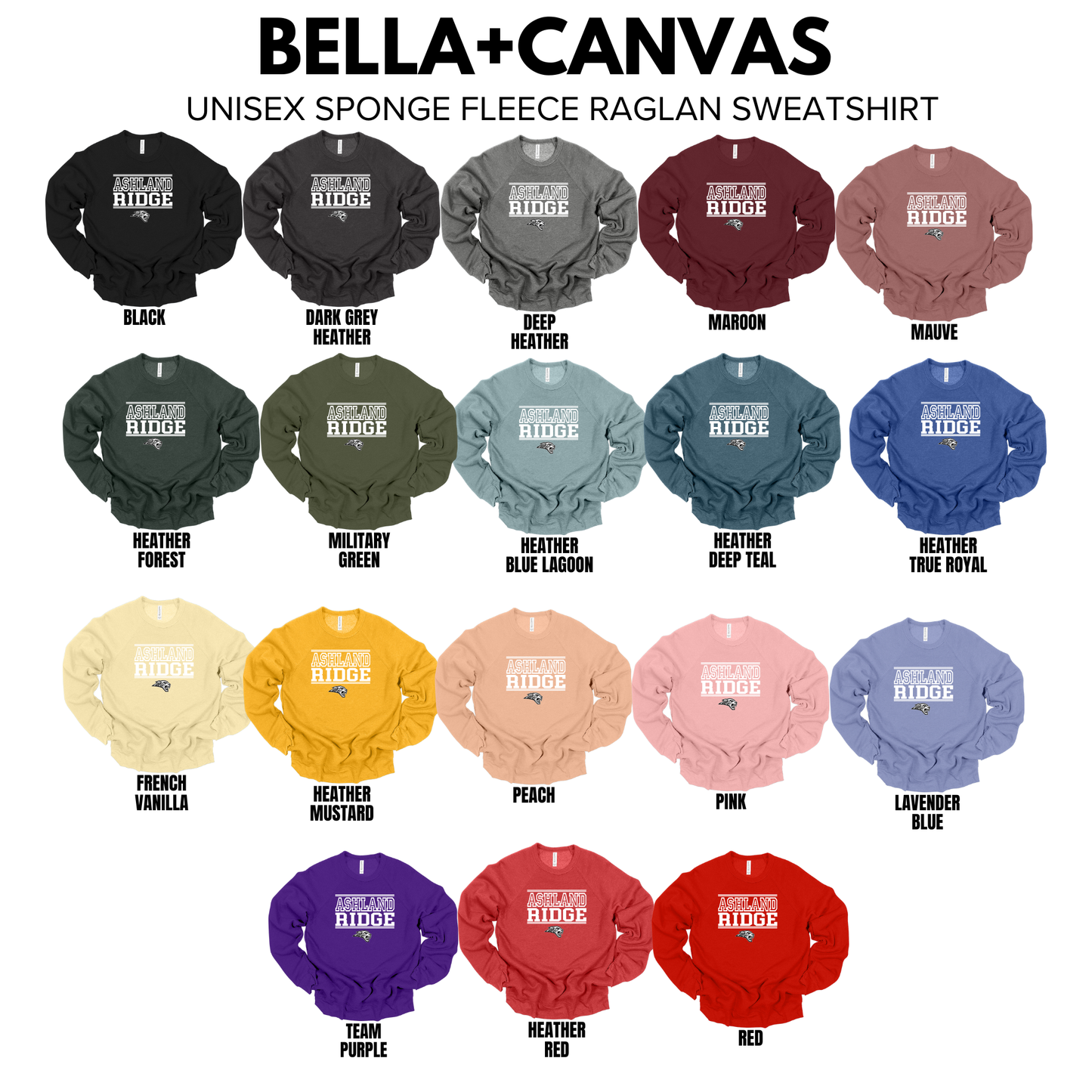 Bella+Canvas - Unsiex Crewneck Sweatshirt (Ashland Ridge)