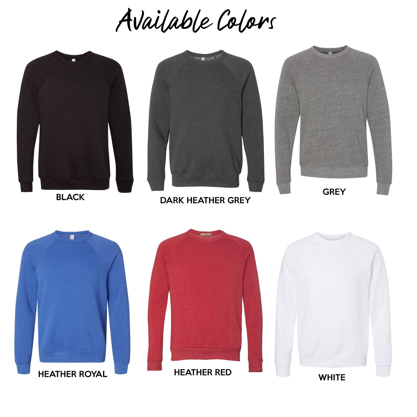Adult - Bella + Canvas Crewneck Sweatshirt - (Ankeny Generals Baseball)