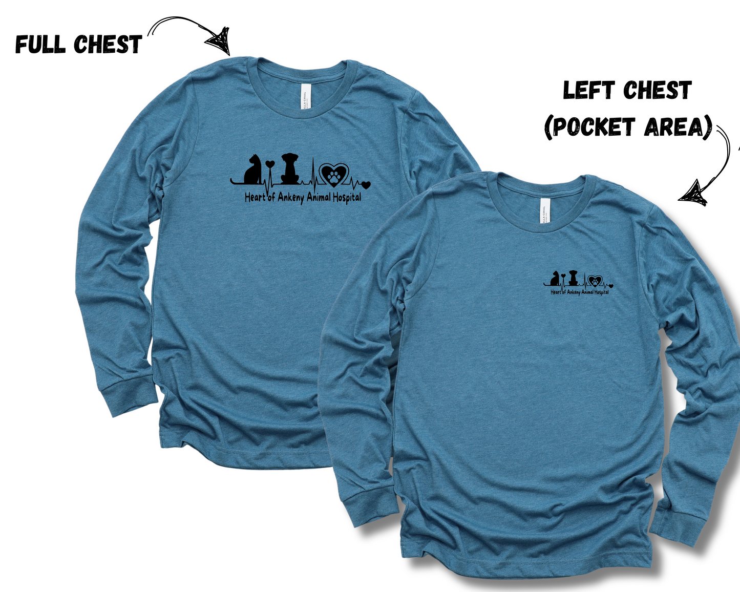 Unisex Long Sleeve Tee (Heart of Ankeny)