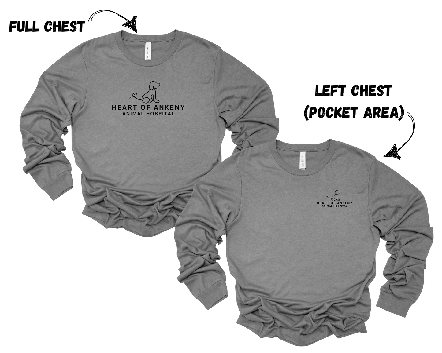 Unisex Long Sleeve Tee (Heart of Ankeny)