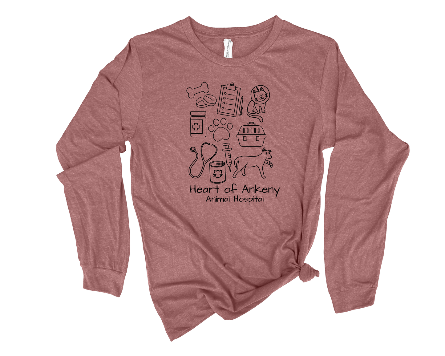 Unisex Long Sleeve Tee (Heart of Ankeny)