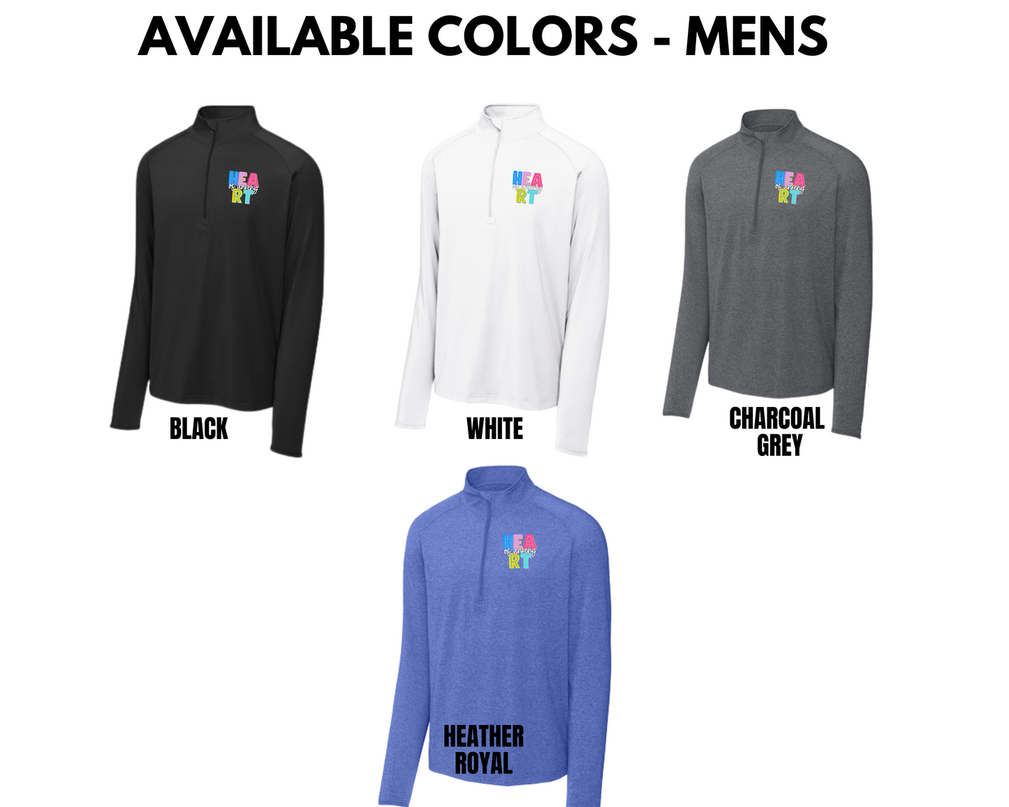 Ladies & Mens- Stretch 1/4-Zip Pullover (Heart of Ankeny)