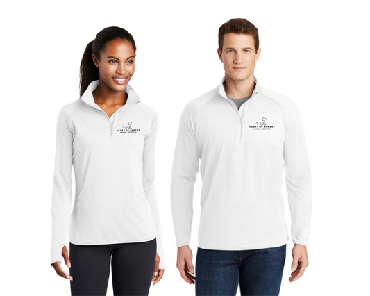Ladies & Mens- Stretch 1/4-Zip Pullover (Heart of Ankeny)