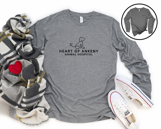 Unisex Long Sleeve Tee (Heart of Ankeny)