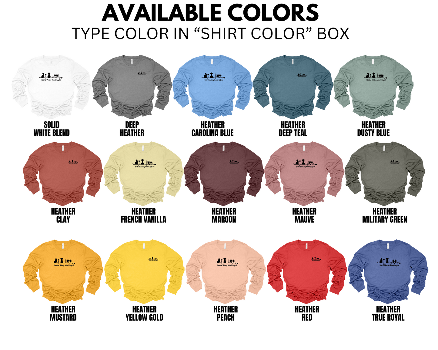 Unisex Long Sleeve Tee (Heart of Ankeny)