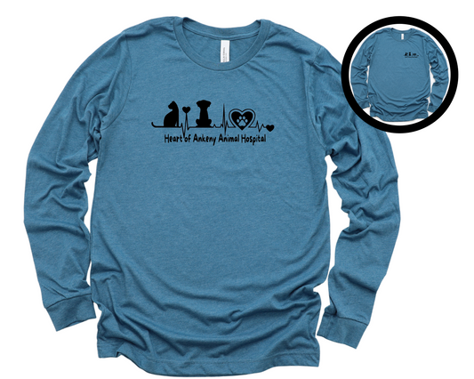 Unisex Long Sleeve Tee (Heart of Ankeny)
