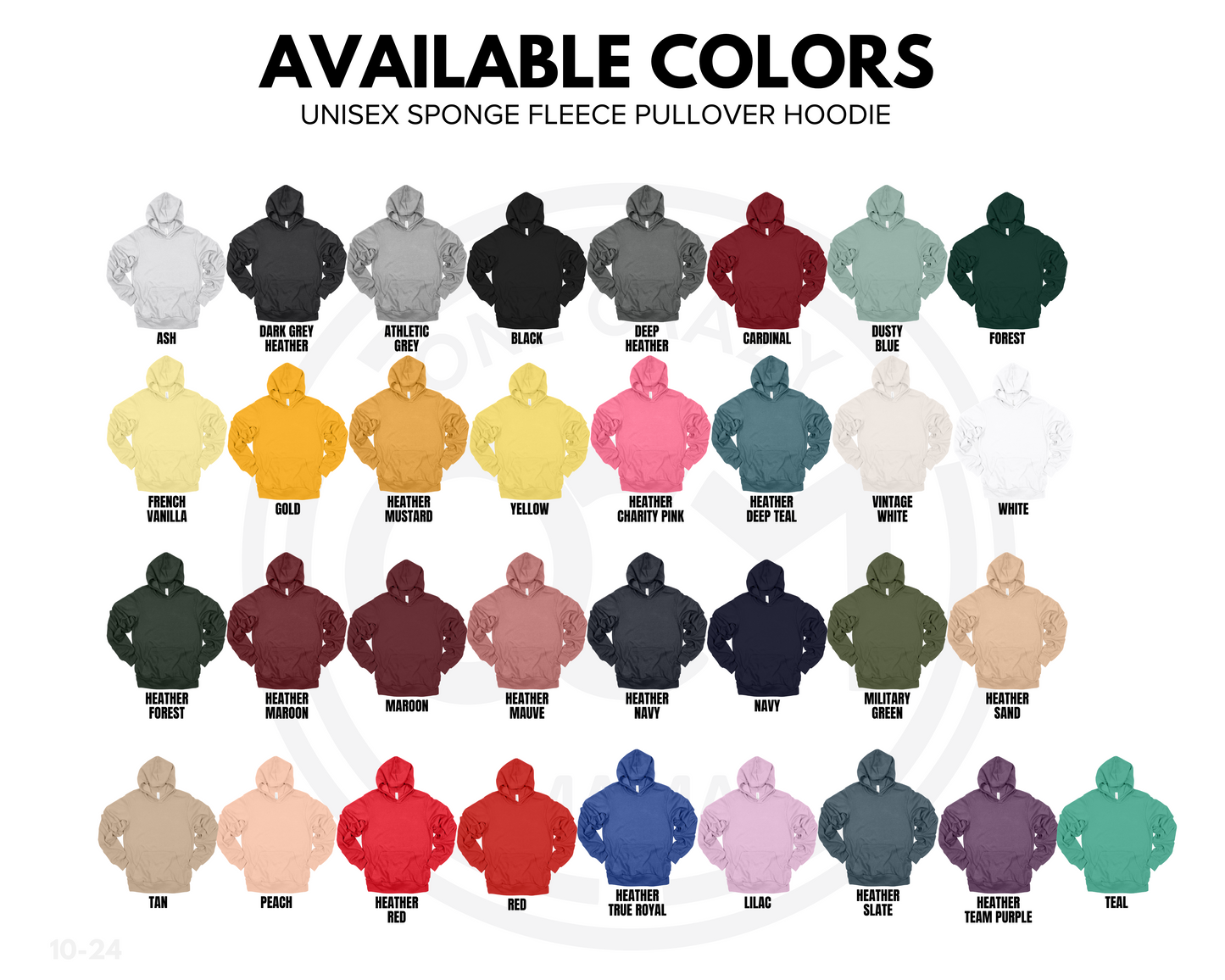 Adult - Sponge Fleece Hoodie (Bella+Canvas)