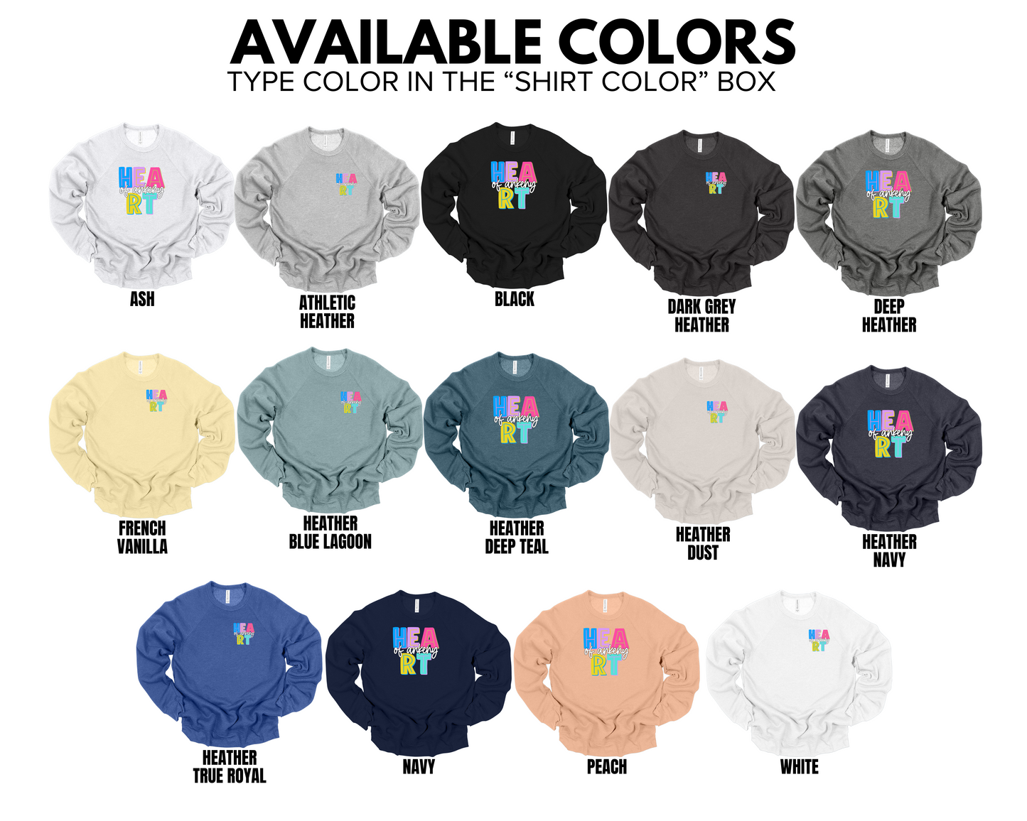 Unisex Crewneck Sweatshirt - (Heart of Ankeny)