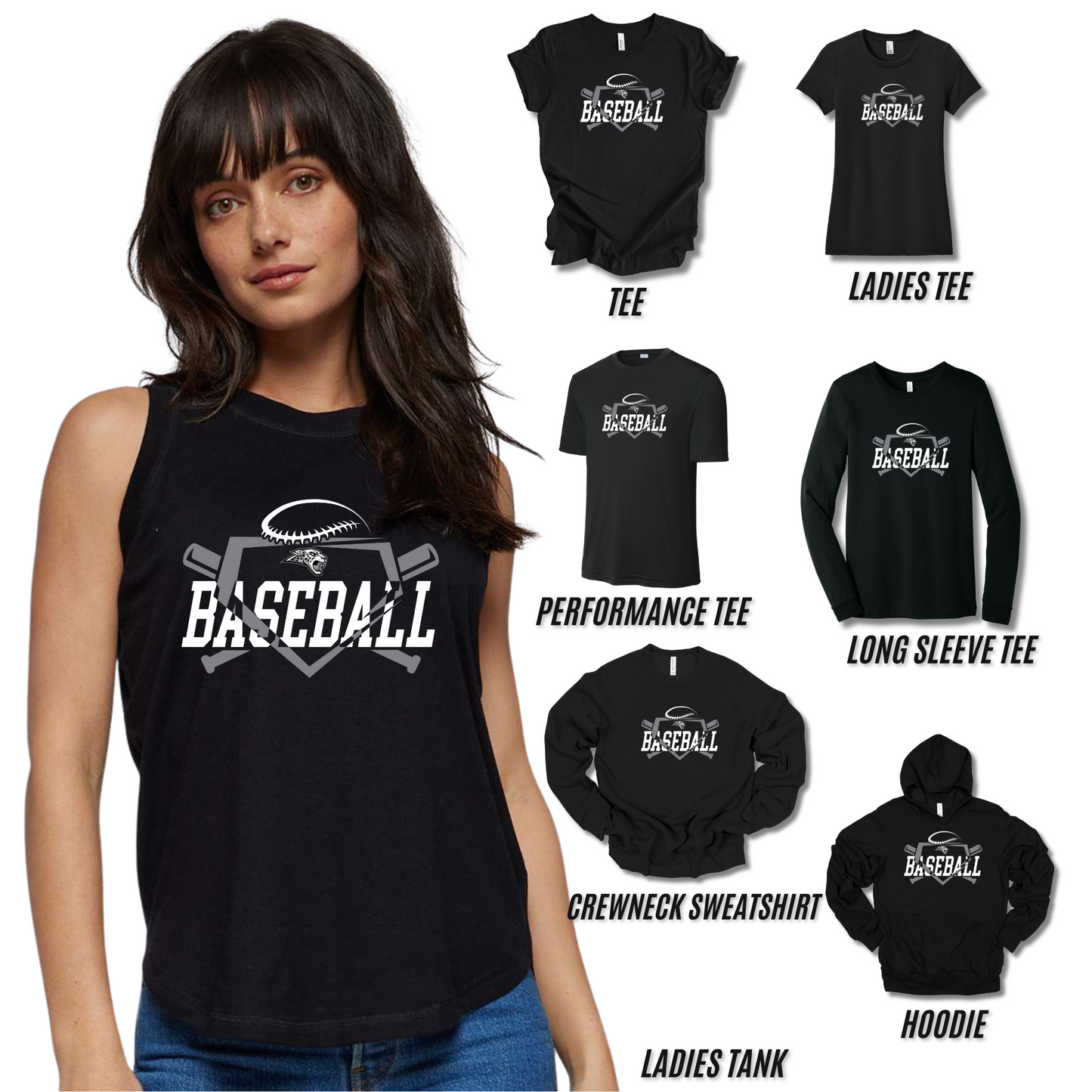 Adult & Ladies - Multiple Styles - (Centennial Jaguar Baseball)