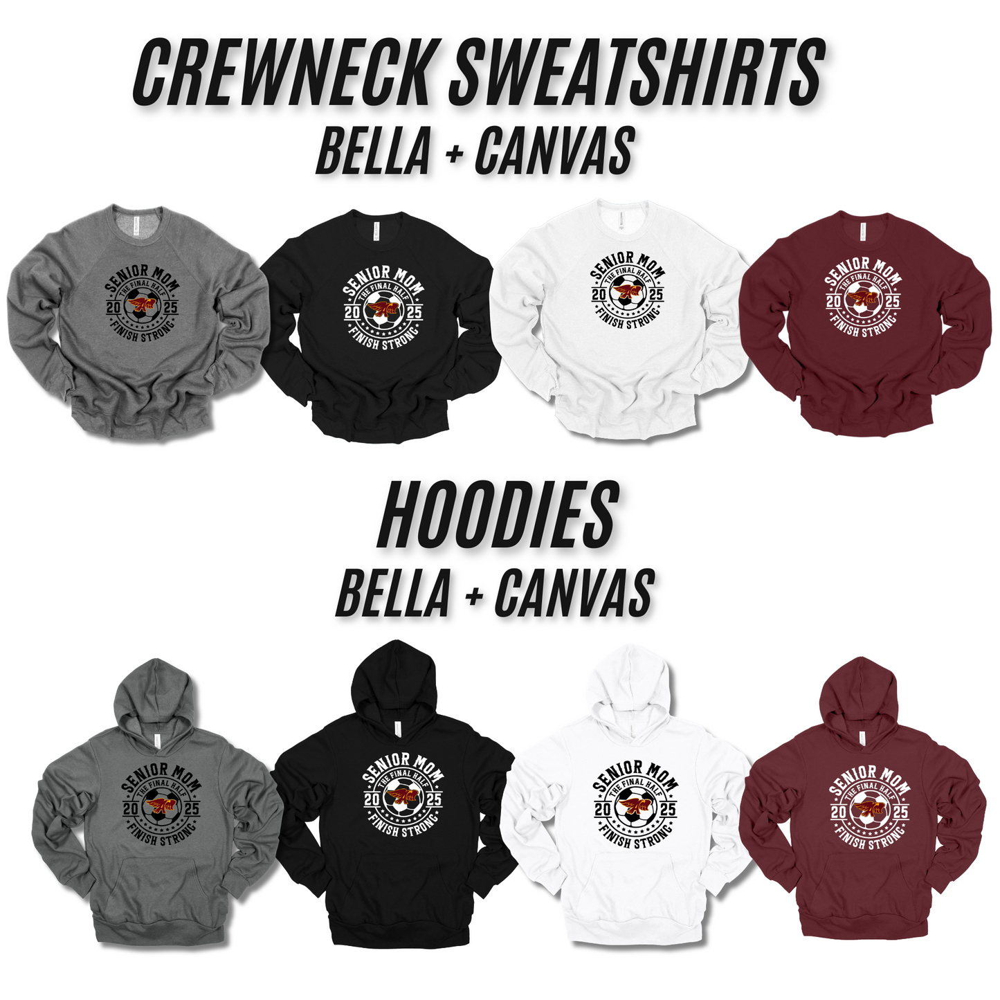 Adult - 4 Bella Apparel Options (Ankeny Hawks Soccer)